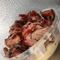 Slow smoked pulled pork